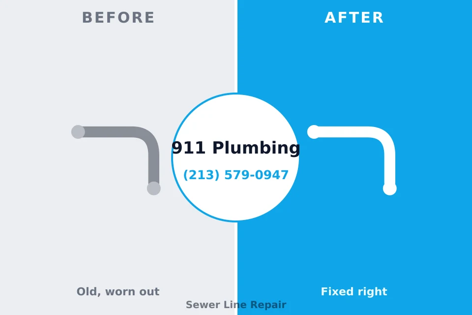 Before and after: plumbing company Kewaskum, WI